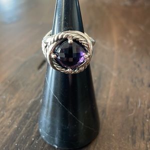 Stunning DY 11 mm Amethyst Infinity Ring